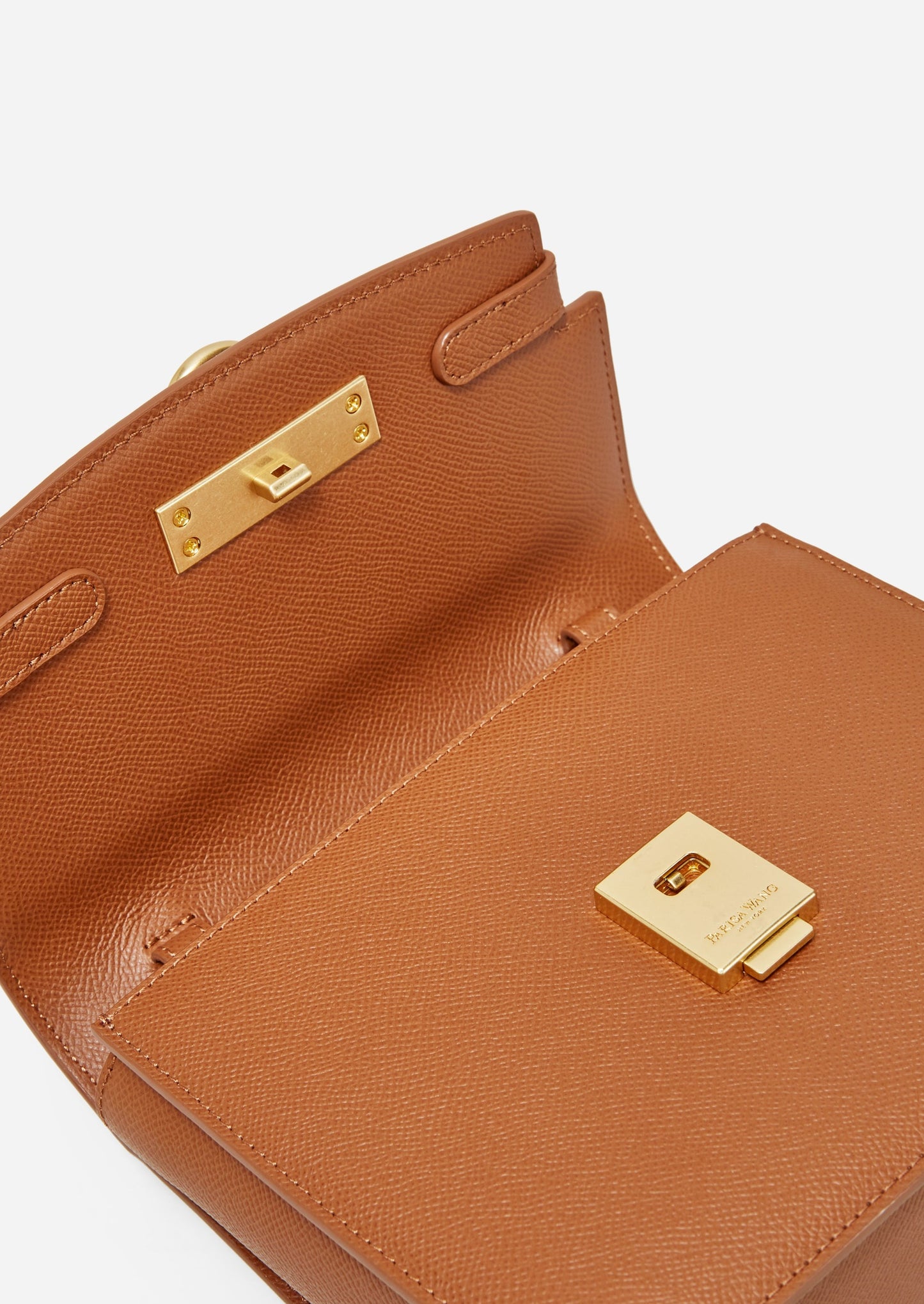 Unlocked Box Flap Bag in Brown | Parisa Wang