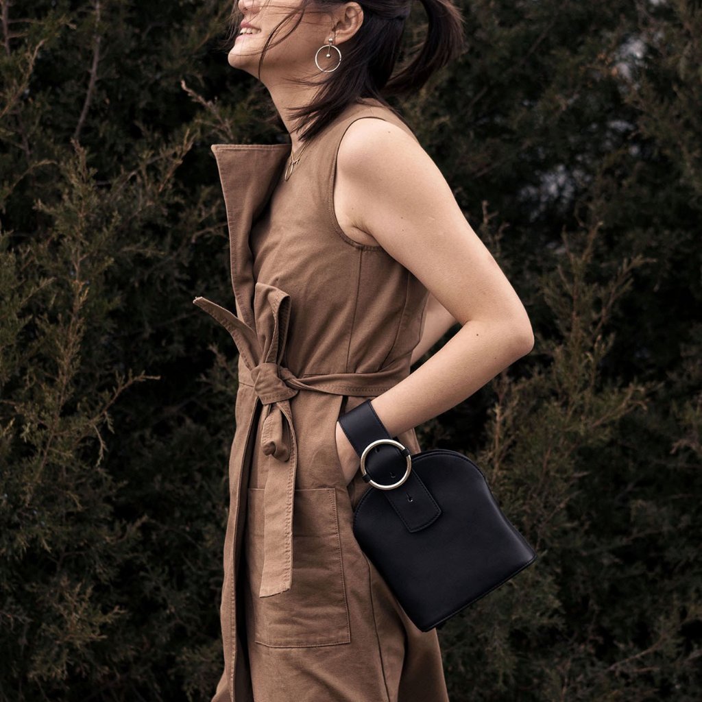 Addicted Bracelet Bag in Black Silver | Parisa Wang | Featured