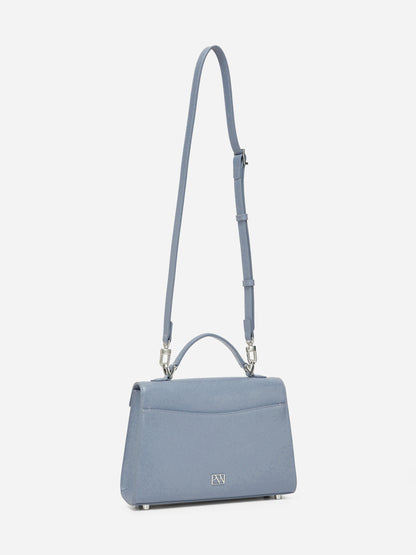 Unlocked Top Handle Bag in Monet Blue | Parisa Wang
