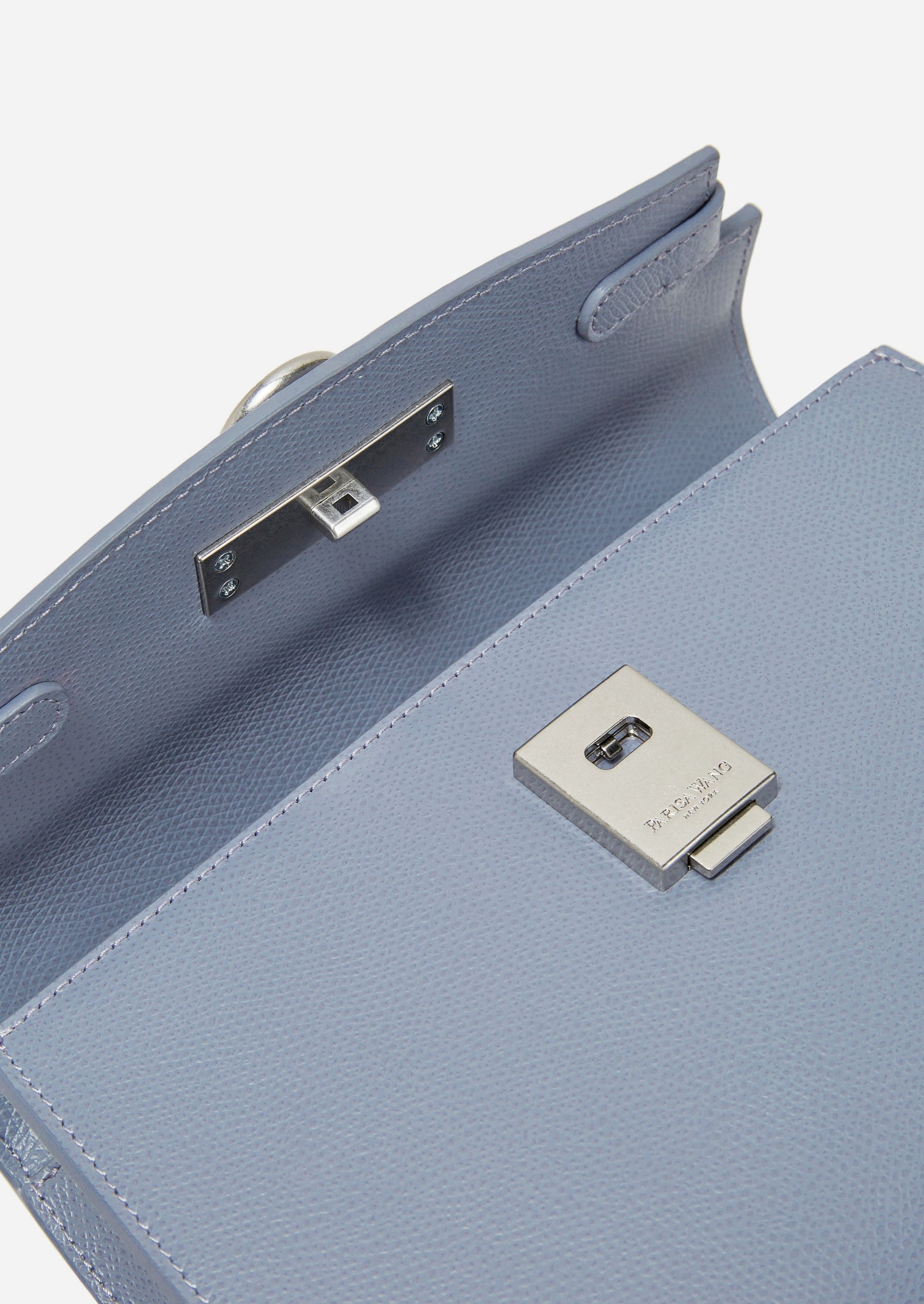 Unlocked Top Handle Bag in Monet Blue | Parisa Wang