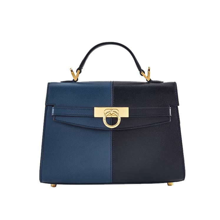 Blue top on sale handle bag