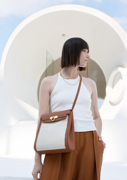 Unlocked Backpack in Canvas Brown | Parisa Wang | Featured