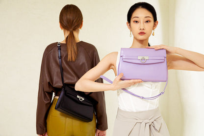 Unlocked Small Shoulder Bag in Lavender | Parisa Wang | Featured