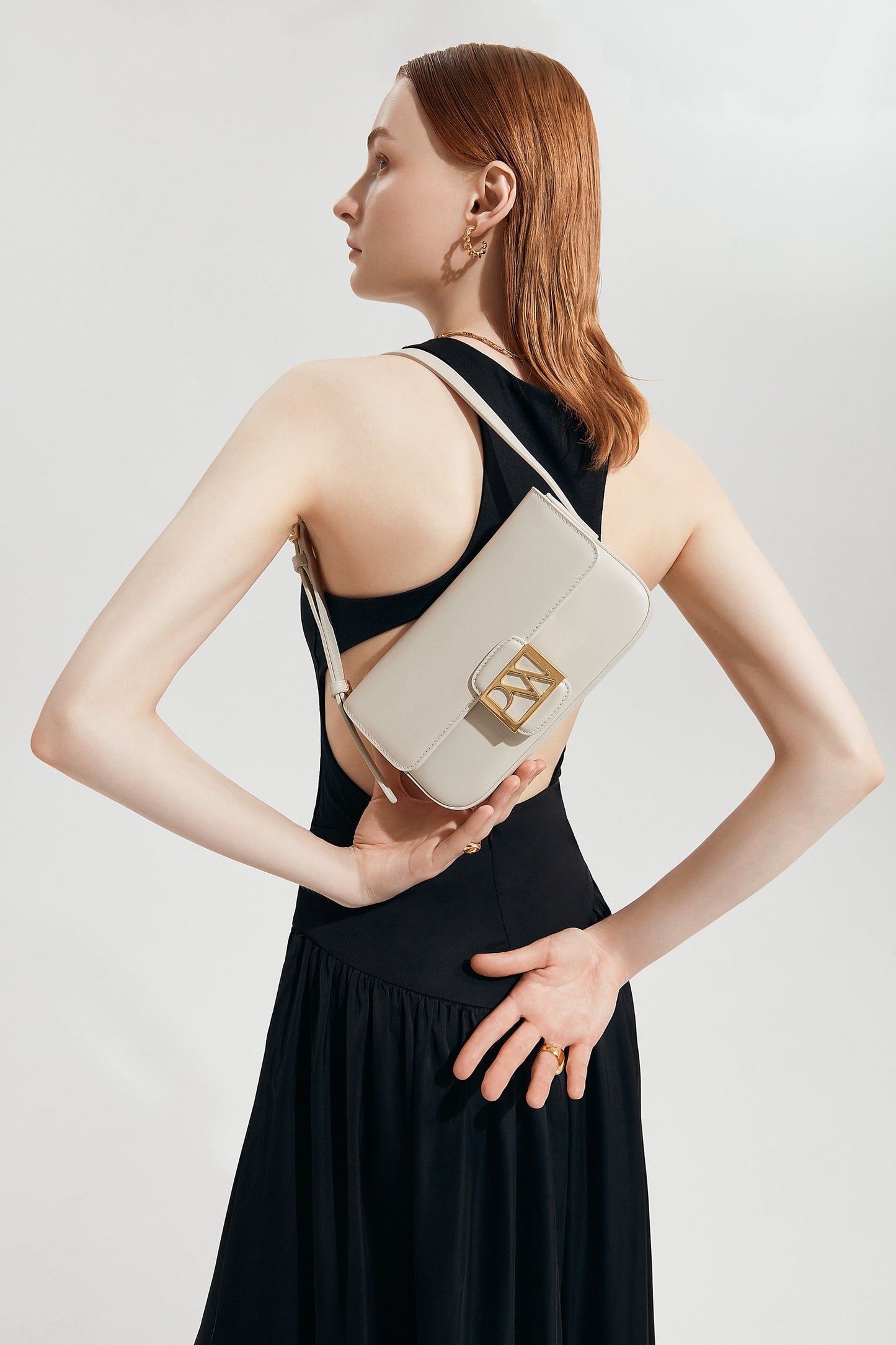 Soho Baguette Bag in Cream | Parisa Wang | Featured
