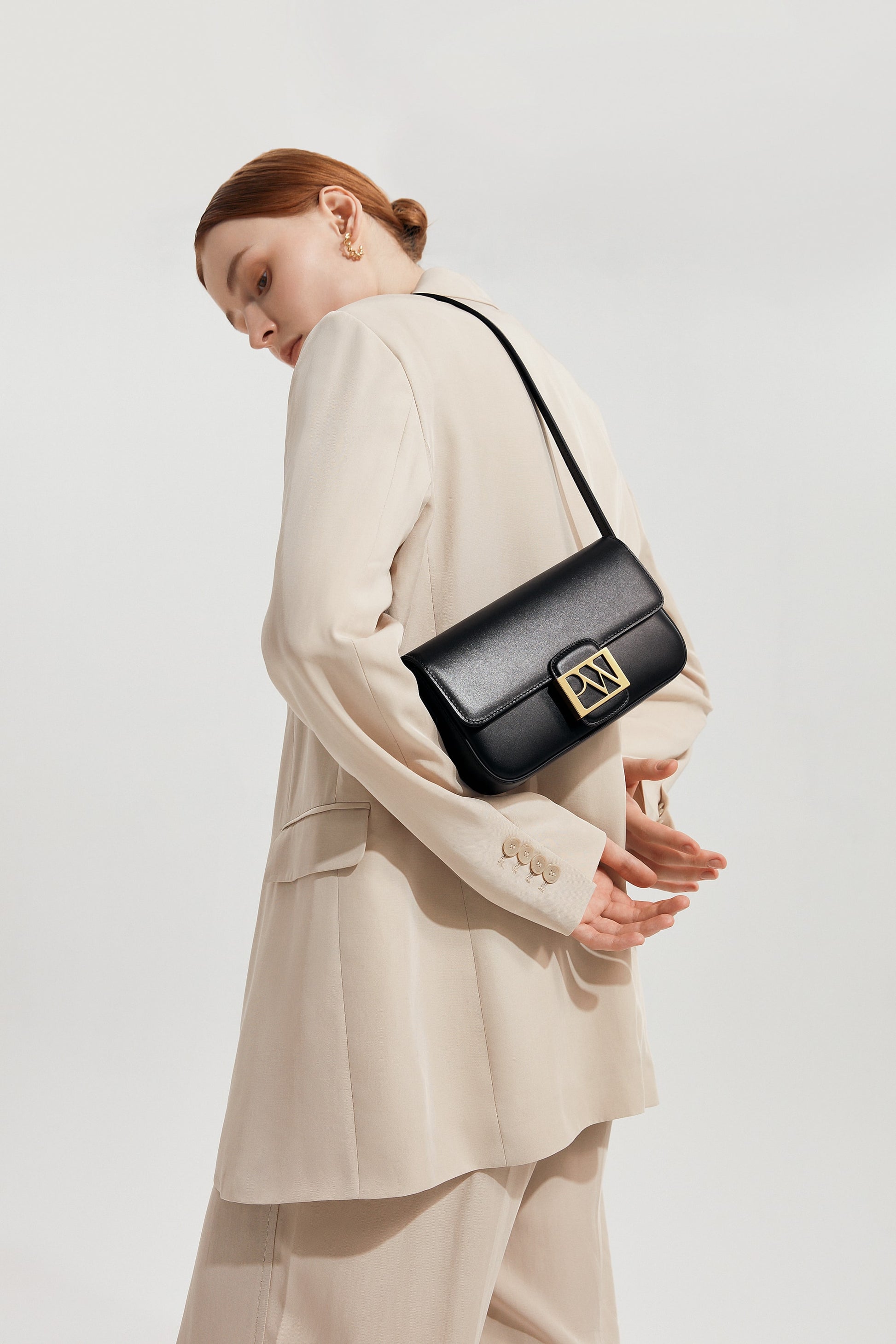 Soho Baguette Bag in Black | Parisa Wang | Featured