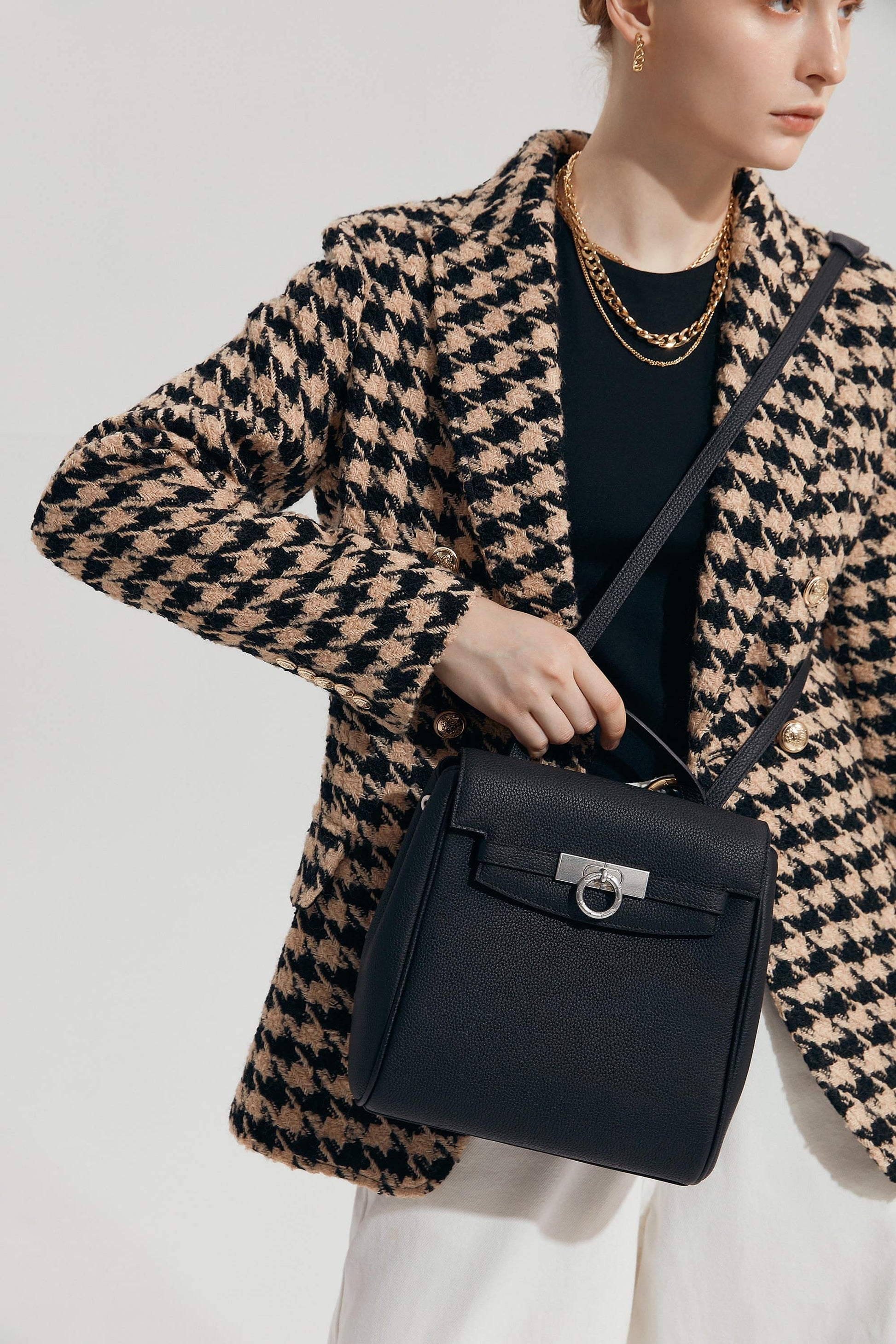 Unlocked Small Backpack in Black | Parisa Wang | Featured