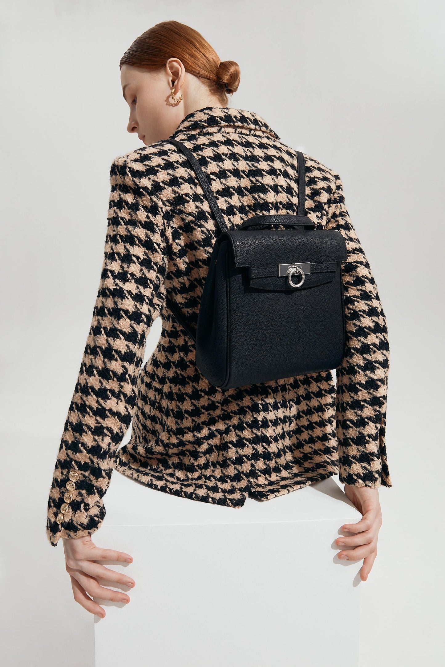 Unlocked Small Backpack in Black | Parisa Wang  | Featured