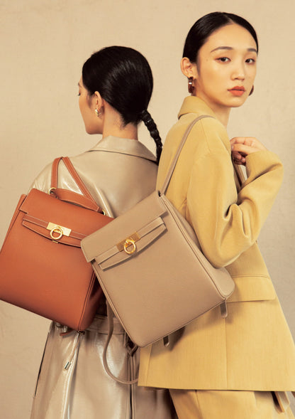 Unlocked Backpack in Taupe | Parisa Wang  | Featured