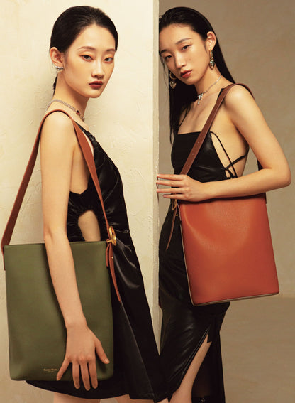 Allured Tote Bag in Olive Gray | Parisa Wang | Featured
