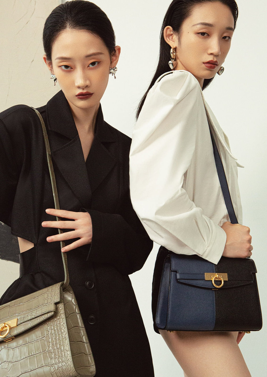 Parisa Wang Pebbled Leather Shoulder Bag - Blue Shoulder Bags, Handbags -  WPSRF20294