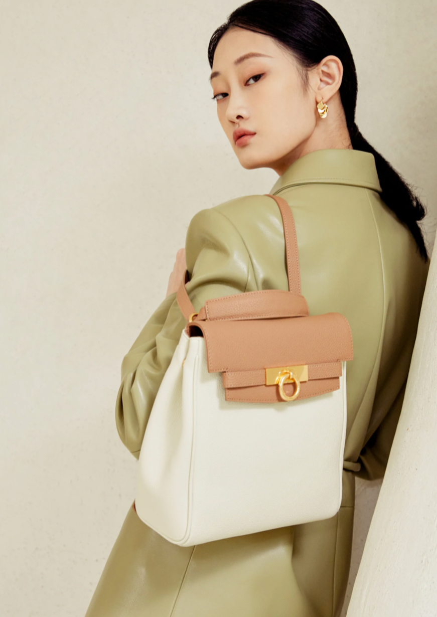 Unlocked Small Backpack in Cream Cappuccino | Parisa Wang  | Featured