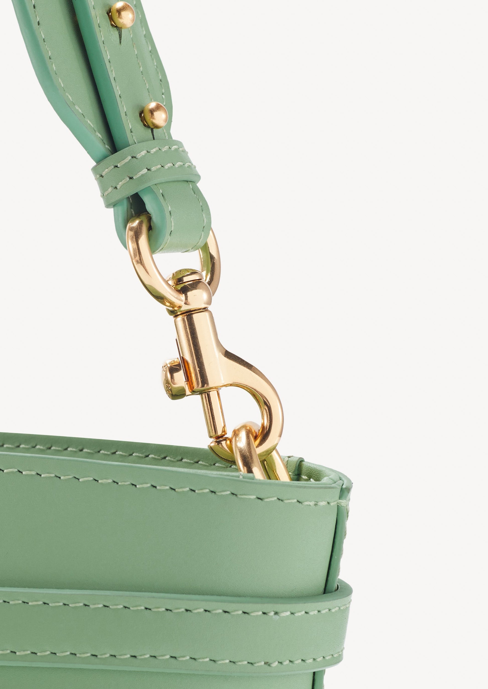 Unlocked Bucket Bag in Sage | Parisa Wang