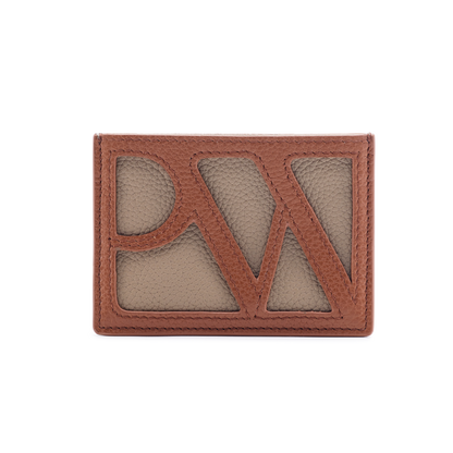 PW Card Holder in Taupe Brown | Parisa Wang
