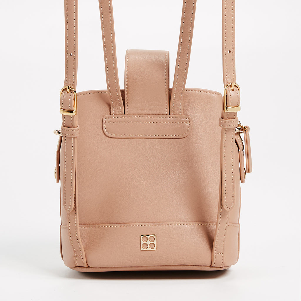 Addicted Mini Backpack in Beige | Parisa Wang
