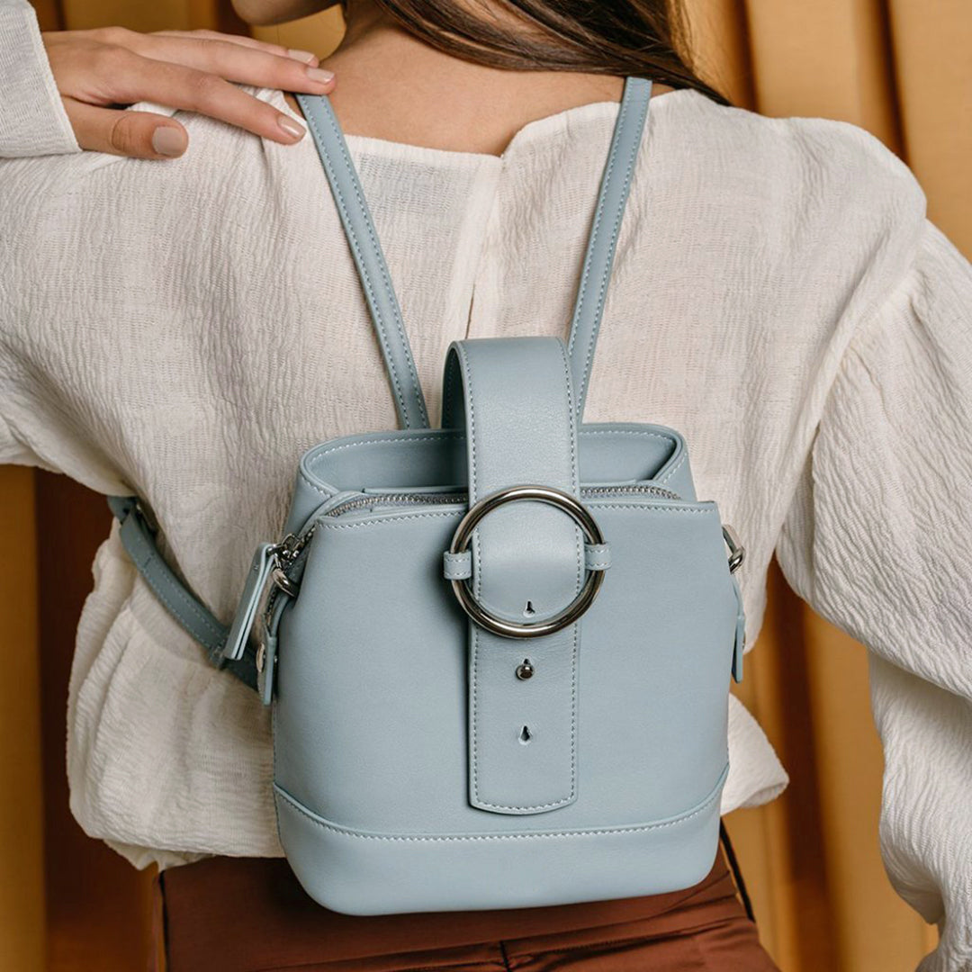Addicted Mini Backpack in Cloudy Blue | Parisa Wang | Featured