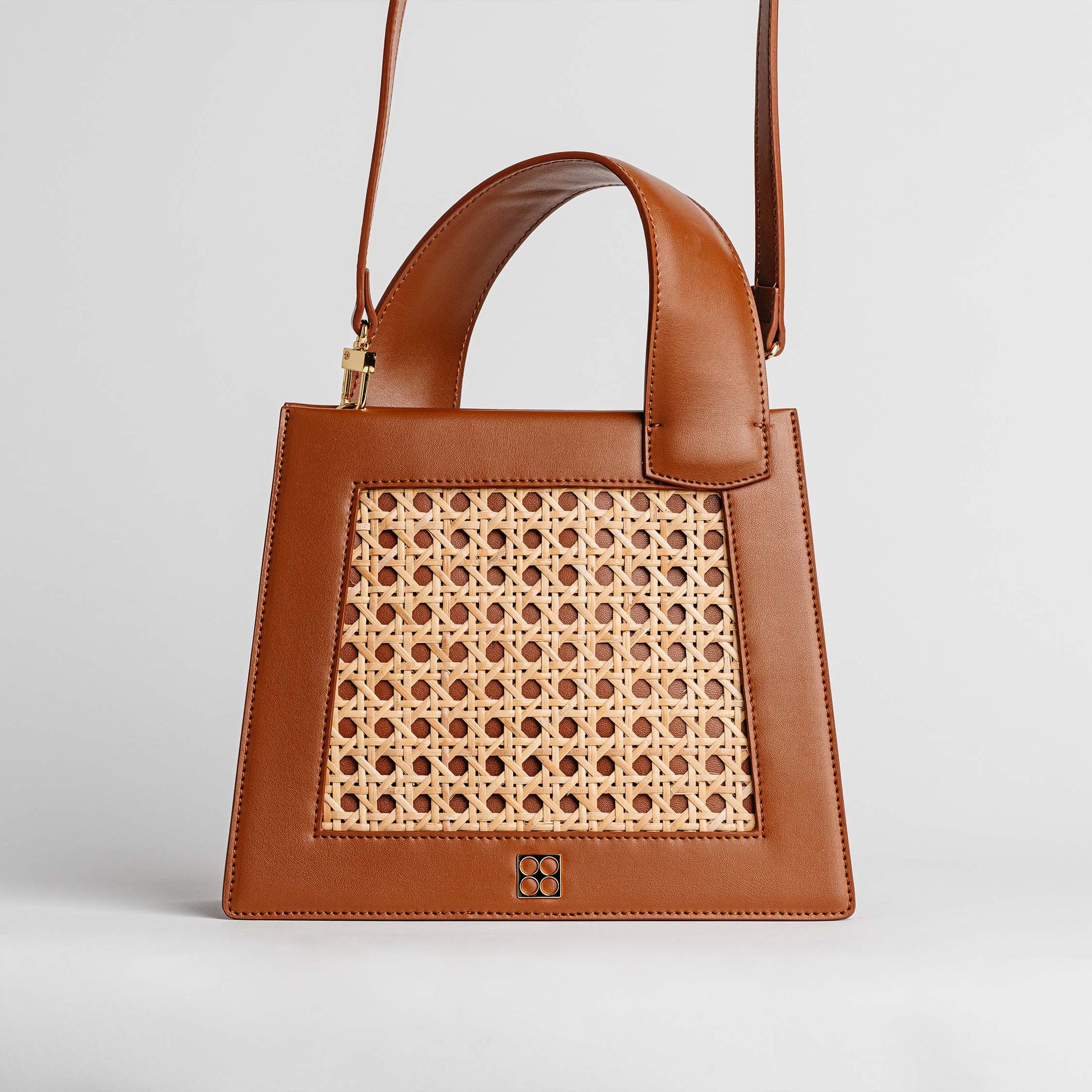 Enchanted Top Handle Bag in Bamboo Brown | Parisa Wang