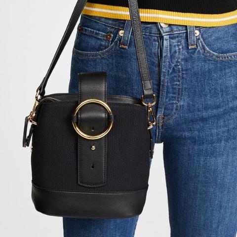 Addicted Mini Backpack in Black Gold | Parisa Wang