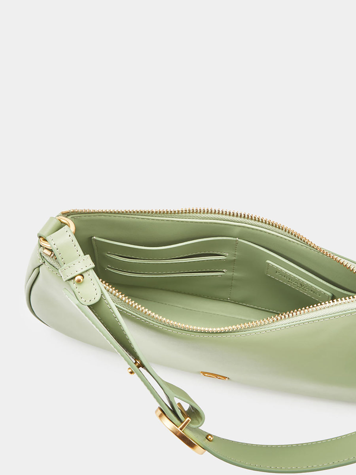 Charmed Baguette Bag in Sage | Parisa Wang 