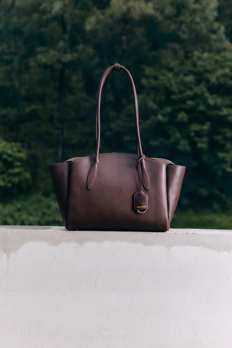 Gabrielle East-West Tote — Chocolate